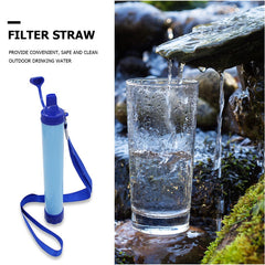Personal Water Filter Straw Outdoor Survival Tool