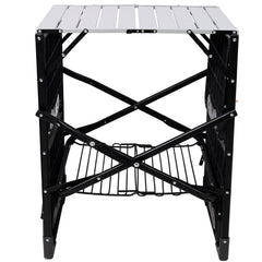 Folding Camping Kitchen Table - Portable Outdoor Cooking Station