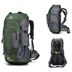 60L Waterproof Hiking Backpack with Rain Cover