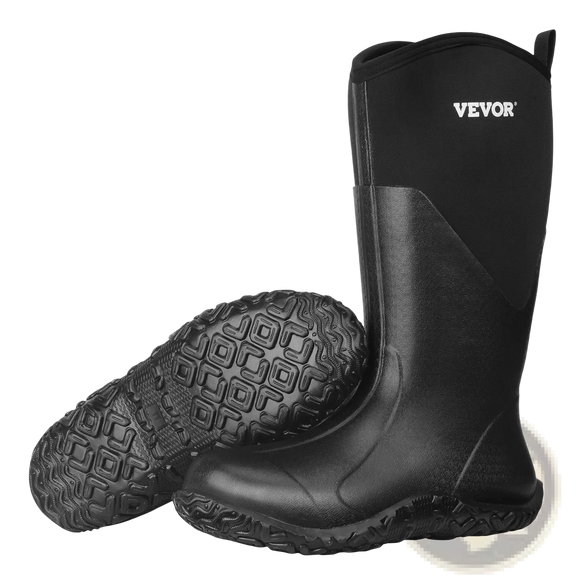 Men's Insulated Waterproof Rubber Hunting and Work Boots