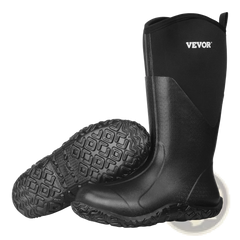 Men's Insulated Waterproof Rubber Hunting and Work Boots