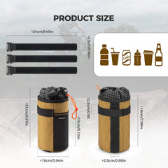 Cold Insulation Water Bottle Holder Bag for Bikepacking 1L