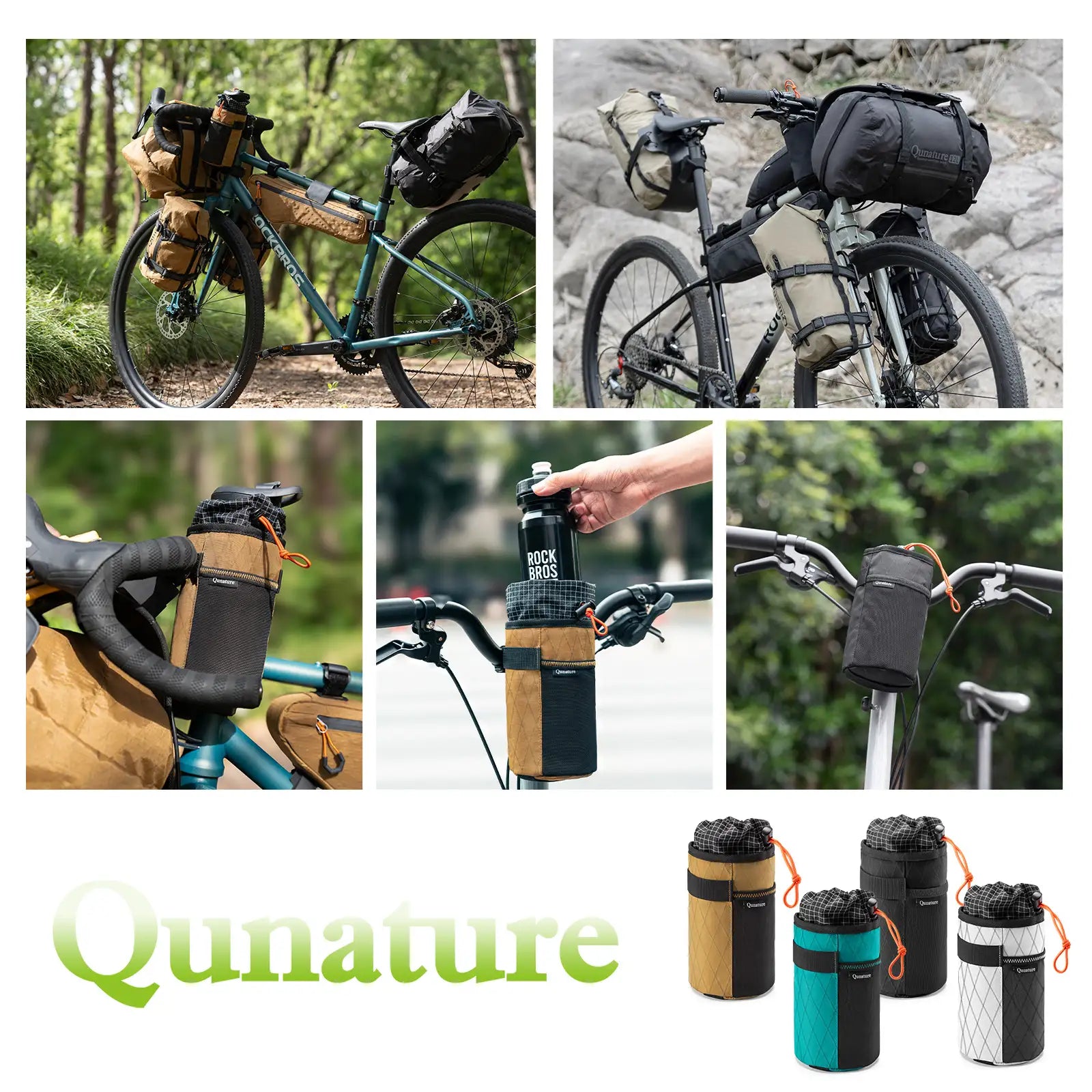 Cold Insulation Water Bottle Holder Bag for Bikepacking 1L