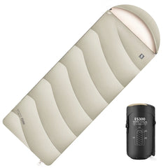 Cotton Envelope Portable Backpacking Sleeping Bag for Outdoor Camping with Compression Sack