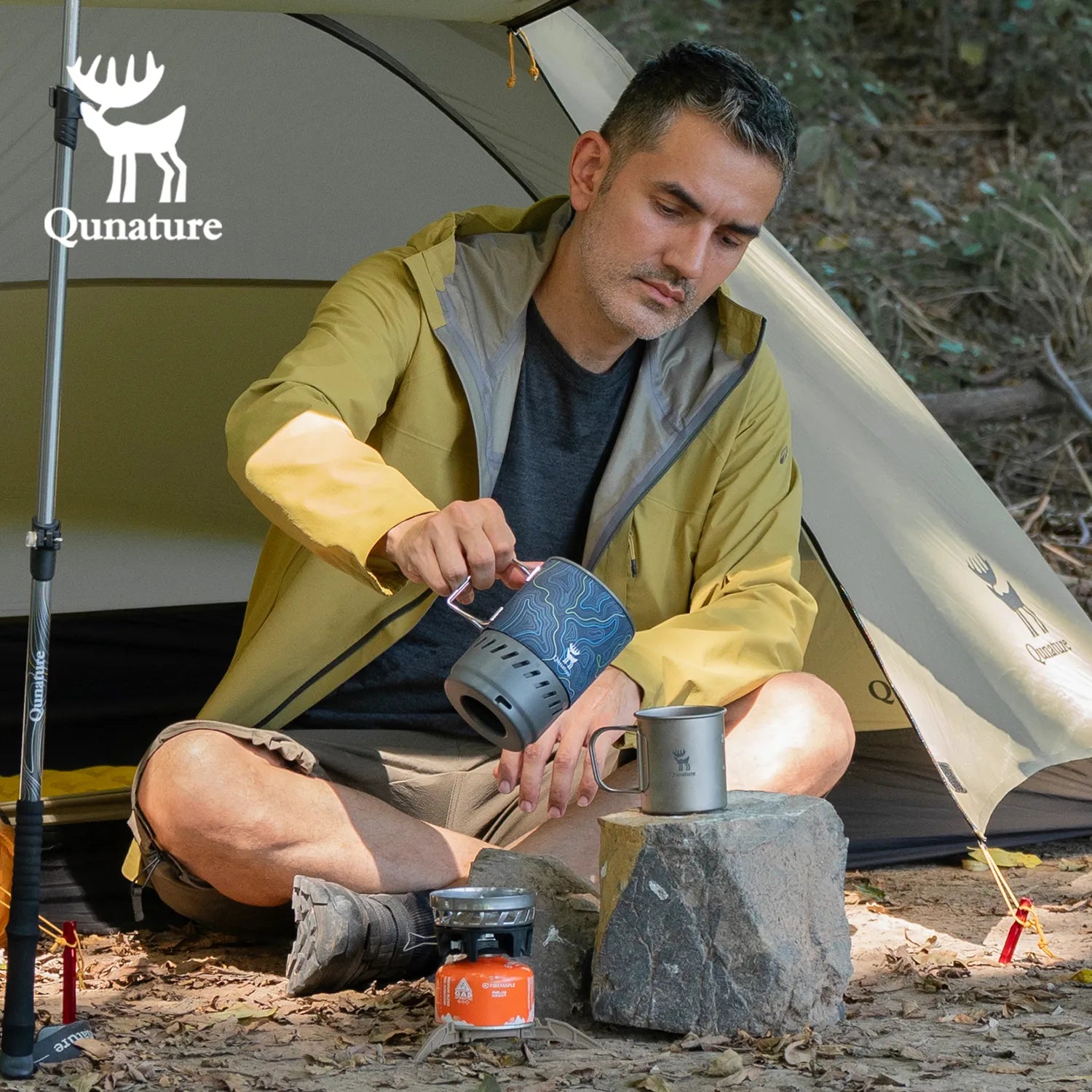Integrated Heat Collection Camping Stove System Outdoor