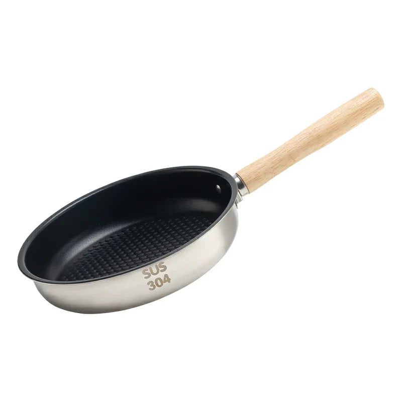 Non-Stick Stainless Steel Frying Pan with Detachable Handle