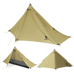 Ultralight 1-Person Poleless Rainproof Camping Tent