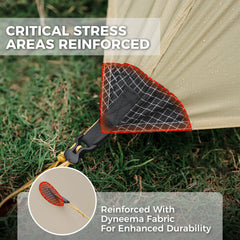 Ultralight 1-Person Poleless Rainproof Camping Tent